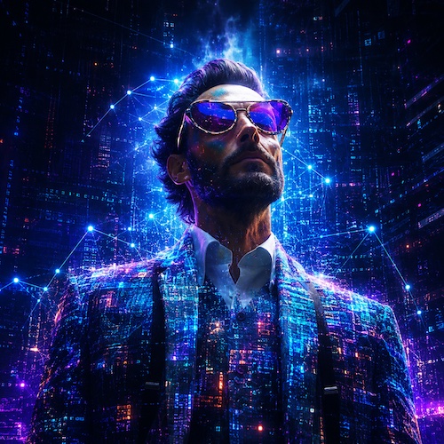 Portrait of Dr Surreal, freelance developer and AI builder